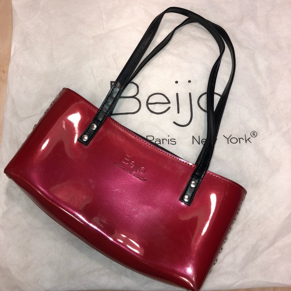 Beijo red pop star handbag